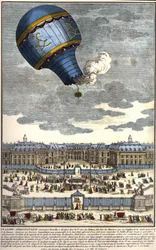 The aerostatic globe built in Versailles in 1783