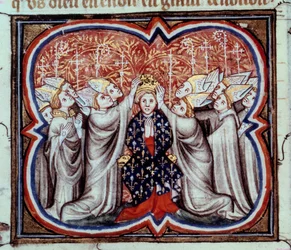 The coronation of King Philip Augustus in the cathedral of Reims on 1/11/1179