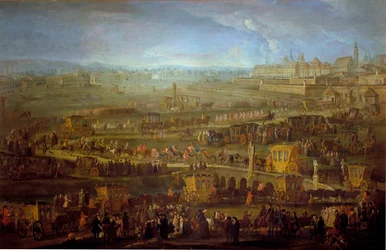 The cortege of the Marquis of Mirepoix with the French diplomatic representatives in Vienna