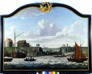 The dam of Zierikzee. Anonymous painting of the 18th century