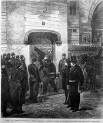 The Firefighters Knocked the Entrance Door of the Dominican Convent on Rue Jean de Beauvais in Paris in 1880