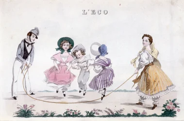 The Jump Rope, Group of Children of the Bourgeoisie Playing
