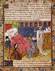 The patient is struck by Death