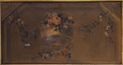 Vase of Flowers in a Niche