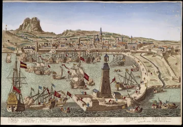 View of Barcelona and Its Port - Optical View