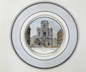 View of the gate of St Gervais