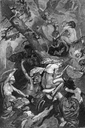 Celebration of the Night of Walpurgis by Witches on a Sabbath
