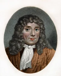 Portrait of Antonie Van Leeuwenhoek or Anton van Leeuwenhoek, or Leeuvenhoek, or Leeuwenhoeck. Dutch naturalist (1632 to 1723). 18th century engraving