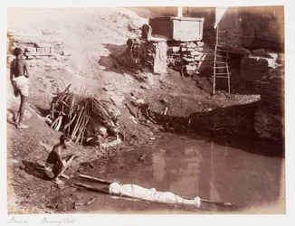 Benares Burning Ghat, c.1885