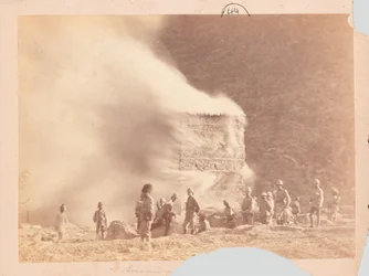 Burning a settlement, Black Mountain expedition