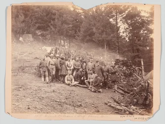 General McQueen and staff, Black Mountain expedition