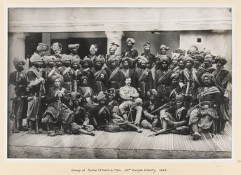 Group of Native Officers and men, 20th Punjab Infantry