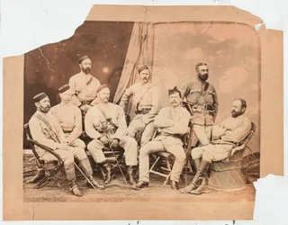 Officers of the 4th Goorkha Regiment, 1879