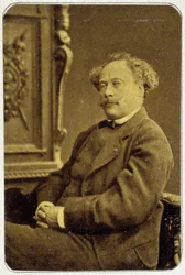 Portrait of Alexandre Dumas Jr. (1824 - 1895) in 1884