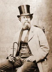 Portrait of Charles Dickens, English writer around 1855