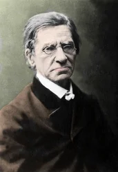 Portrait of Emile Littre, French philologist, doctor and politician (1801-1881)