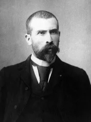 Portrait of Emile Roux (1853-1933), French physician and biologist.