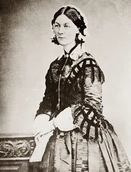 Portrait of Florence Nightingale - Portrait of the British Philanthropist Florence Nightingale