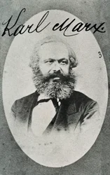 Portrait of German philosopher and economist Karl Marx