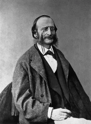 Portrait of Jacques Offenbach, German composer, naturalized French