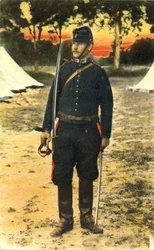 Portrait of a Gunner on Duty During the First World War (1914-1918)