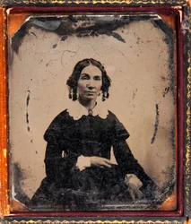 Portrait of a Woman. Daguerreotype Under Frame Circa 1850