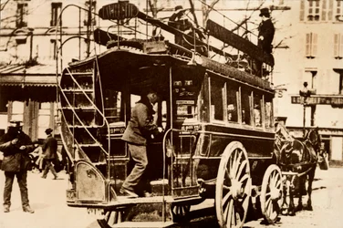 Rear End of a Horse-Drawn Tram