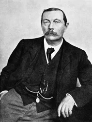 Sir Arthur Conan Doyle (1858-1930), Scottish writer, here c. 1910