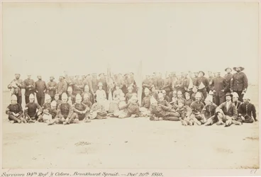 Survivors 94th Regt & Colors, Bronkhurst Spruit. - December 20th 1880, Pretoria, Transvaal War (1880-1881), 5 April 1881