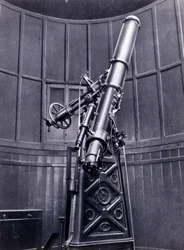 The Telescope of Giovanni Virginio Schiaparelli in Brera (Milan). He Observed Rectilinear Configurations on the Planet Mars, Calling Them the Martian Canals