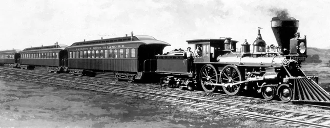 The Train of Chicago, Rock Island and Pacific Railroad (CRI&P RR) Used from 1852