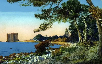 View of the Former Monastery of Saint Honorat, Abbey of Lerins