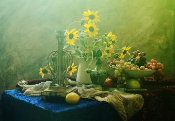 Elegant Still Life Sunflowers