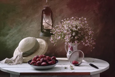 Summer Strawberries Still Life