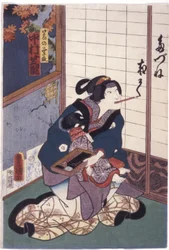 Nakamura Shikan in the Role of the Fox Kuzunoha
