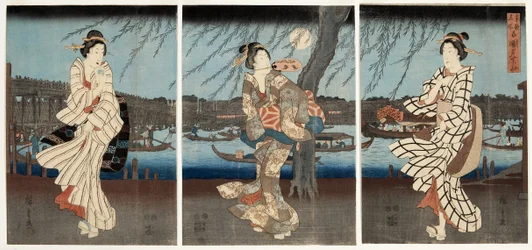 A Cool Summer Evening at Ryogoku, 1848-51