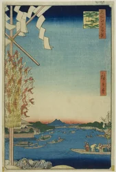 Asakusa River, Great Riverbank, Miyato River, from the series "One Hundred Famous Views of Edo"