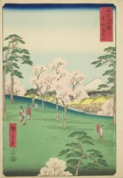 Asuka Hill in the Eastern Capital, from the series "Thirty-six Views of Mount Fuji"