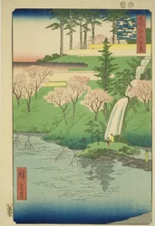 Chiyogaike Pond, Meguro, from the series One Hundred Famous Views of Edo