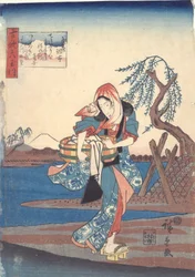 Chōfu in Musashi Province, from the series Six Jewel Rivers in Old Poems