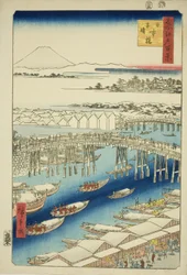 Clear Weather After Snow at Nihon Bridge, from the series "One Hundred Famous Views of Edo"