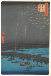 Fireworks at Ryogoku Bridge