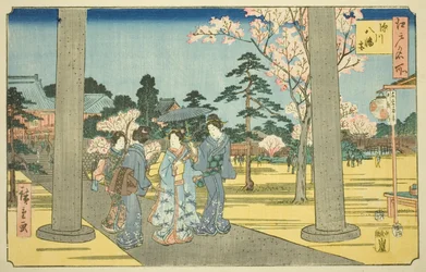 Fukagawa Hachiman Shrine, from the series "Famous Places in Edo"