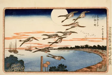 Full Moon at Takanawa, from Celebrated Places in the Eastern Capital of Edo, c.1832
