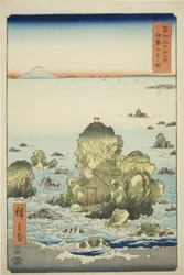Futami Bay in Ise Province (Ise Futamigaura), from the Series "Thirty-six Views of Mount Fuji (Fuji Sanjurokkei)"