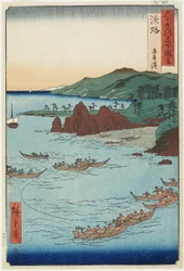Goshiki (Five-color) Beach, Awaji Province, September 1855