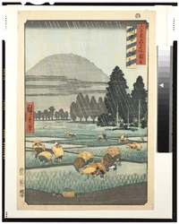 Hoki Province, Ono, Distant View of Mount Daisen