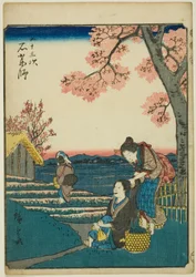 Ishiyakushi, from the series "Fifty-three Stations [of the Tokaido]," also known as the Figure Tokaido