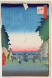 Kasumigaseki, plate 2 from the series One Hundred Famous Views of Edo, Edo Period, Ansei Era, 1857