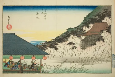 Kiyomizu Temple, from the series "Famous Places in Kyoto"